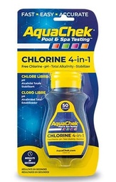 [AQC-45-1002] AquaChek Chlorine 4-in-1 Test Strip (50ct)
